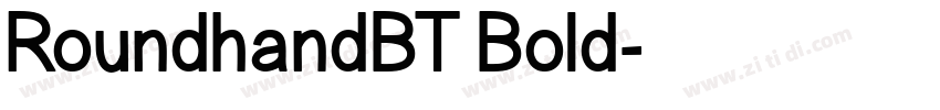 RoundhandBT Bold字体转换